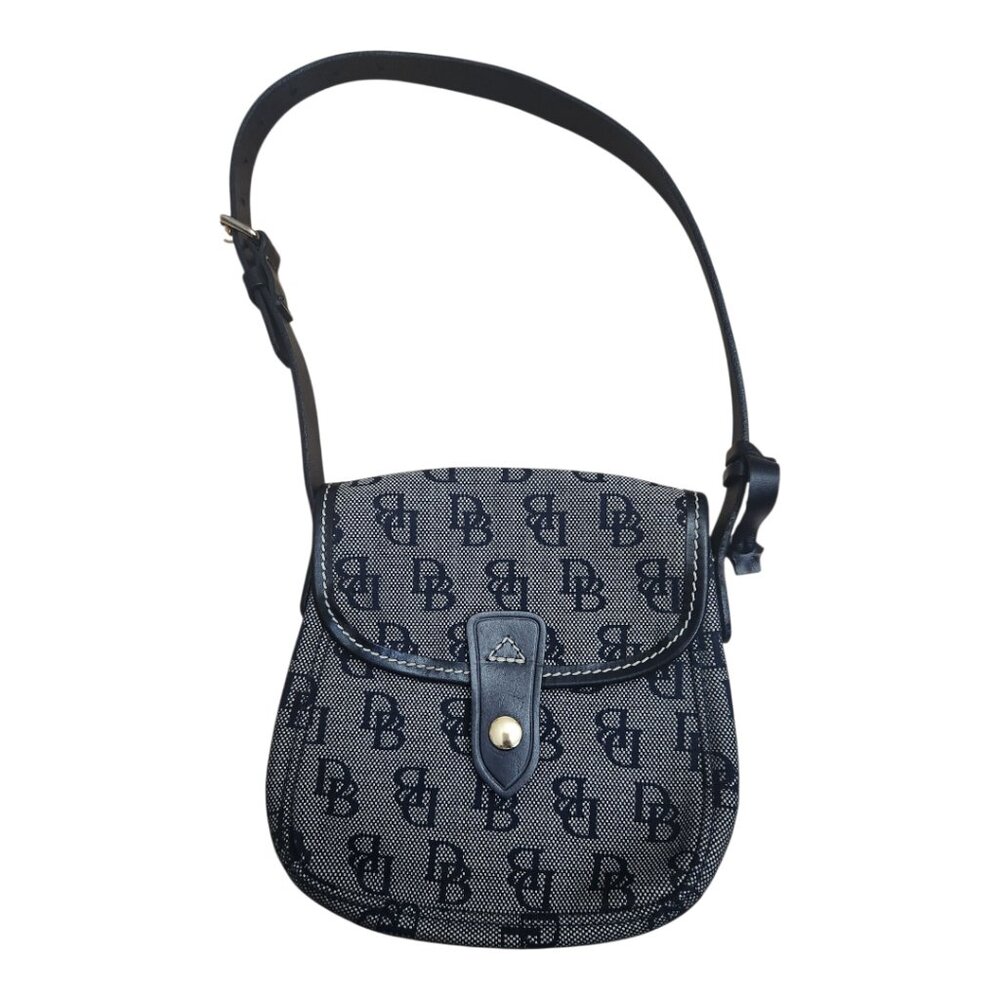 Dooney & Bourke NWOT Small Monogram Black and Gray Shoulder Bag - Picture 4 of 8